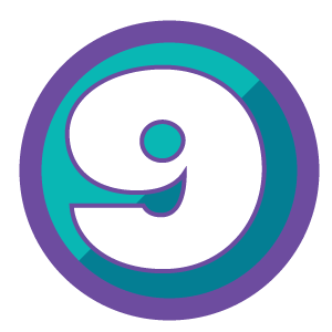 Number 9 icon